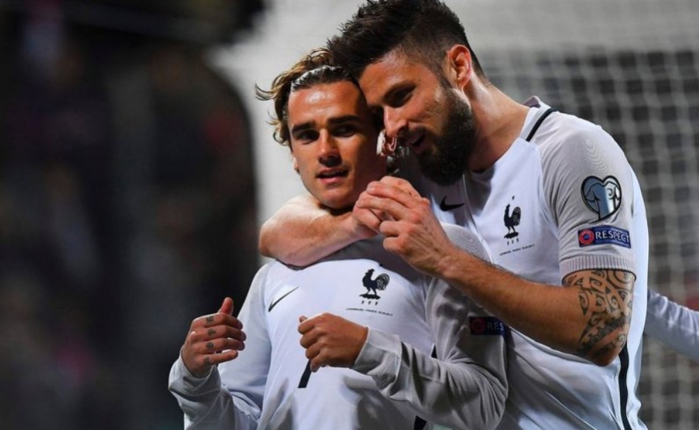 جيرو الحاسم يقود فرنسا للفوز 3-1 في لوكسمبورغ