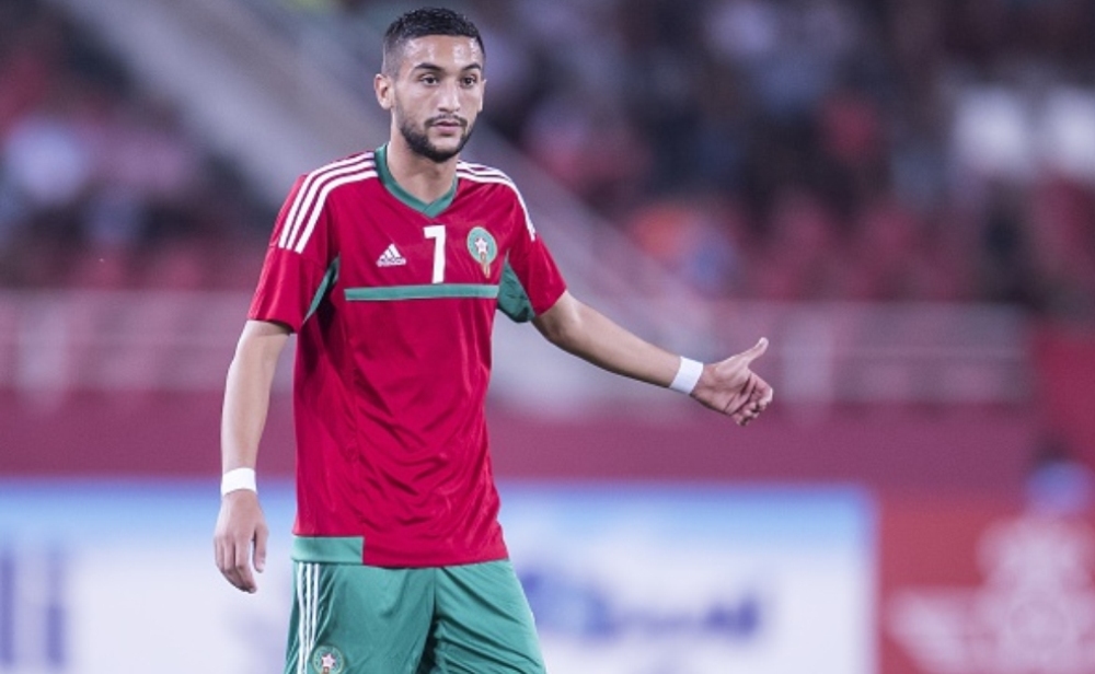 لاعب المنتخب المغربي حكيم زياش