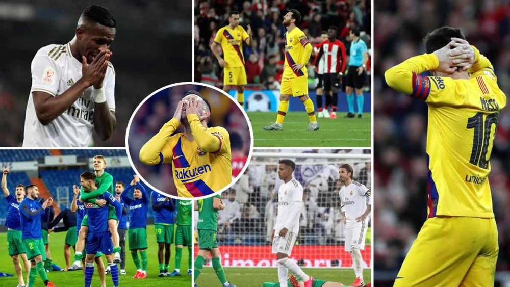 إقصاء برشلونة وريال مدريد من ربع نهائي كأس ملك إسبانيا