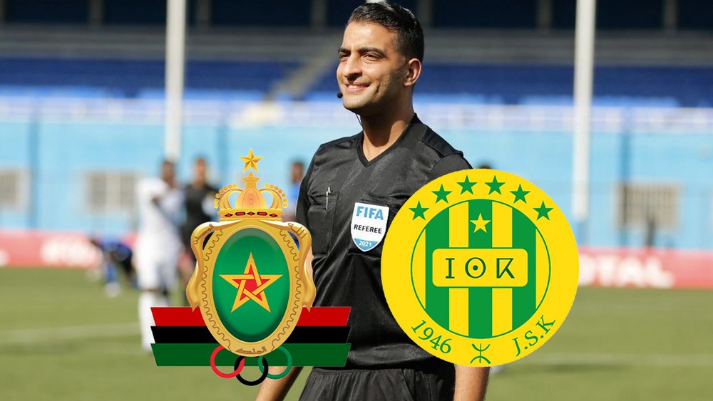 الحكم الدولي التونسي هيثم قيراط يقود مباراة الجيش الملكي وشبيبة القبائل في ذهاب الدور التمهيدي الثاني لكأس الكونفدرالية