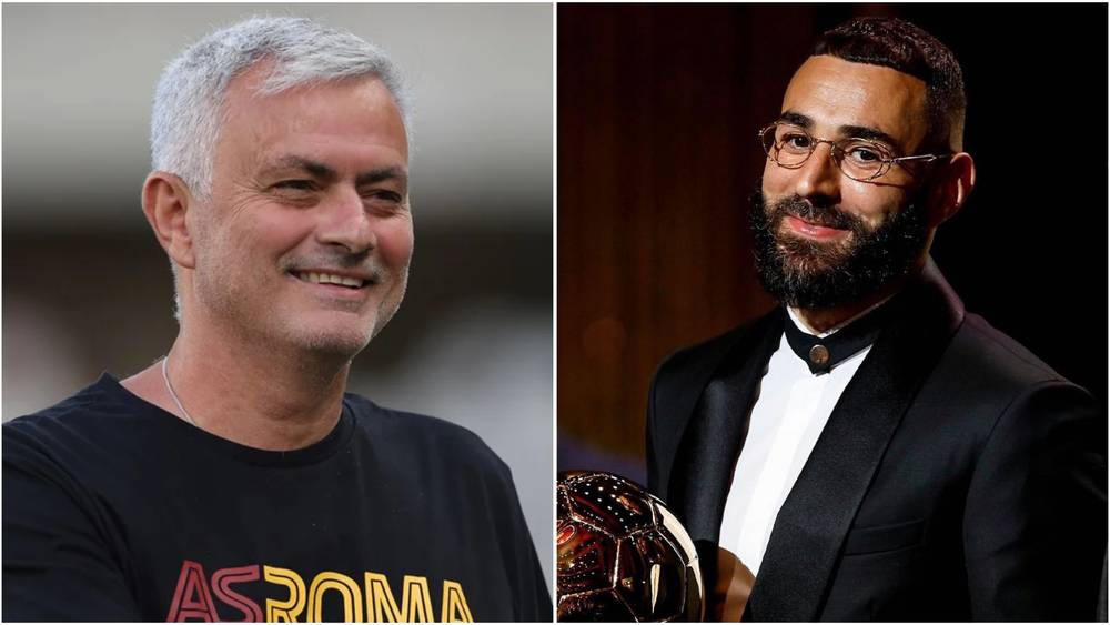 مورينيو يصرح بنزيما متعدد الوظائف وإذا كان هناك ثلاث نسخ منه سيلعبون جميعا أحدهم سيكون هدافا والآخر صانع ألعاب والثالث سيلعب في الجانب الأيسر