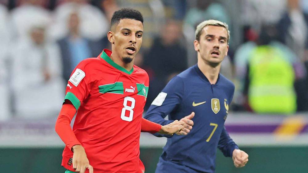 عز الدين أوناحي ضد منتخب فرنسا في كأس العالم "قطر 2022"