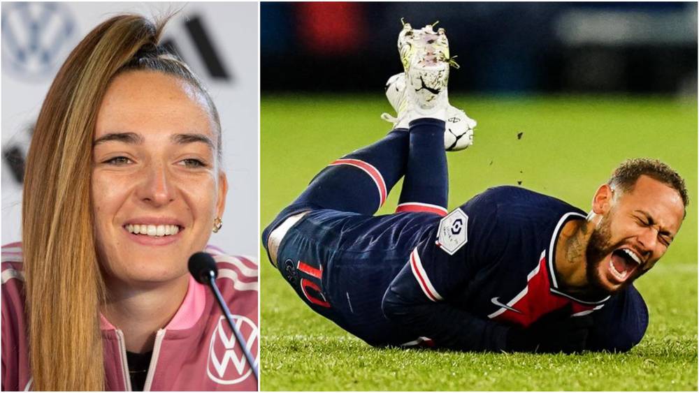 لاعبة منتخب ألمانيا صوفيا كلاينهيرن تصرح لا يوجد نيمار الكرة النسائية ولا أعرف أي لاعبة تسقط على الأرض لدقيقتين أو 3 دقائق متواصلة