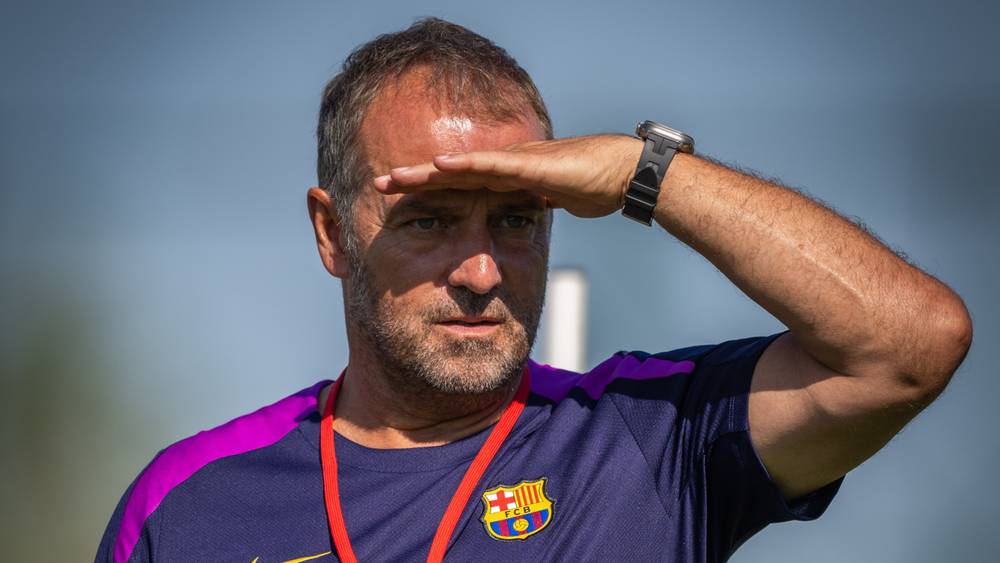 هانزي فليك مدرب برشلونة