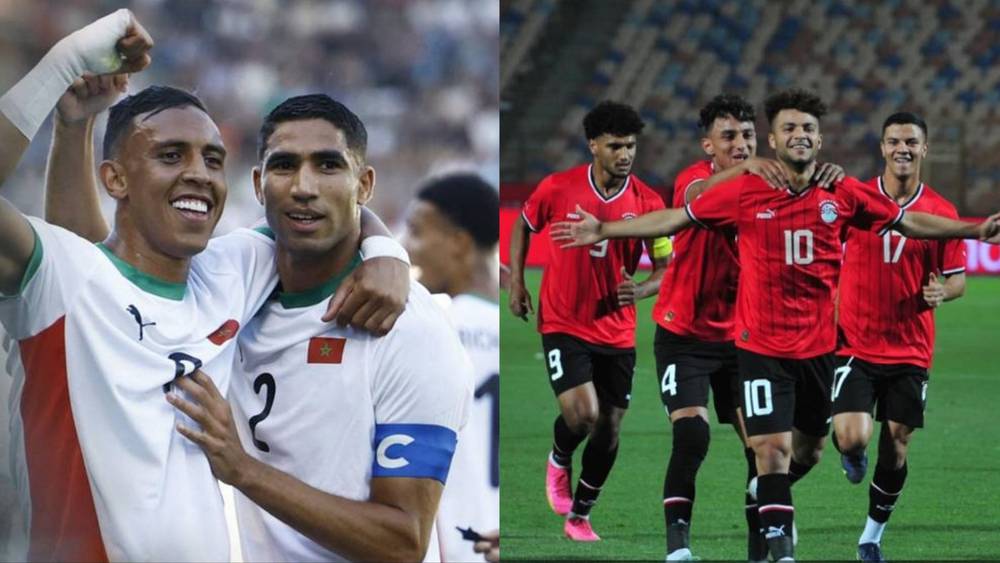 المنتخب المصري والمغربي