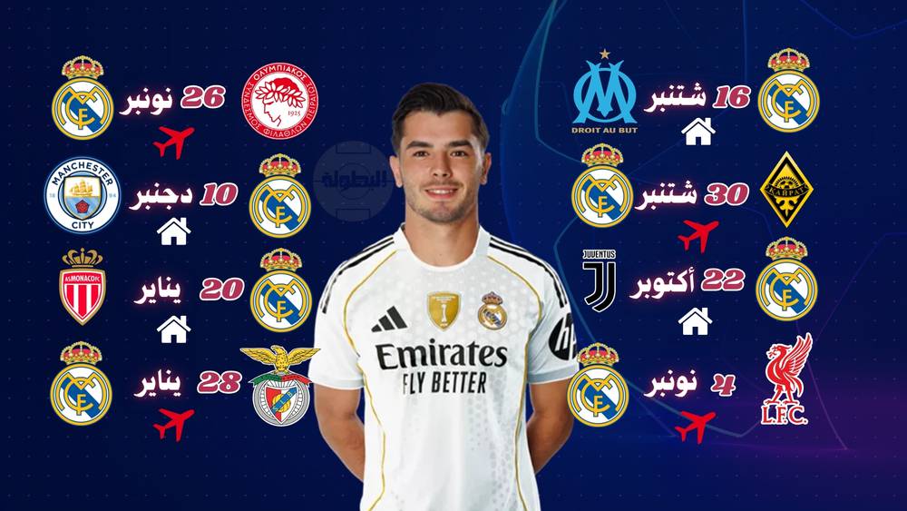 طريق ريال مدريد في دوري الأبطال.. يبدأ مشواره بملاقاة مارسيليا وينهيه بالسفر لمواجهة بنفيكا