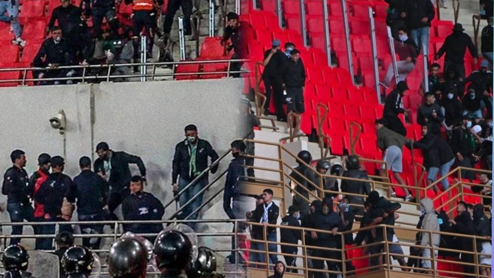 شغب مباراة الجيش والرجاء