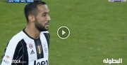المغربي بنعطية يسجل هدفاً ليوفنتوس أمام ميلان