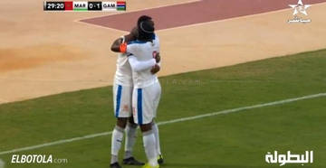 هدف غامبيا الأول أمام المحلي المغربي