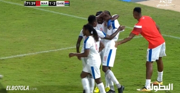 هدف غامبيا الثاني أمام المحلي المغربي