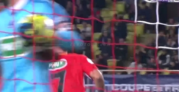 هدف   موناكو  الثاني  في مرمى أولمبيك ليون