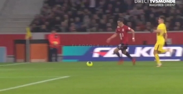 محاولة حمزة منديل الخطيرة أمام باريس سان جيرمان