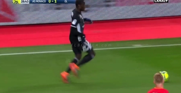 هدف أولمبيك ليون الثاني في مرمى موناكو