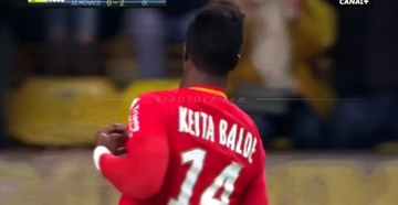 هدف  موناكو الأول في مرمى أولمبيك ليون