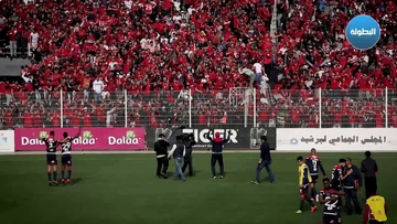 فرحة لاعبي الوداد مع مناصريه بعد الفوز على يوسفية برشيد