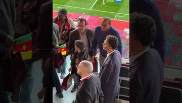 الزاكي حاضر في ملعب أكادير لمتابعة مباراة مصر وأنغولا 🇪🇬🇦🇴