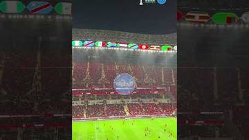 الجماهير المغربية تتفاعل مع تشكيلة "الأسود" أمام نيجيريا 🤩