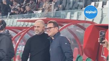 بنهاشم وزمرات.. روح رياضية قبل بداية مباراة الوداد واتحاد تواركة 🫂