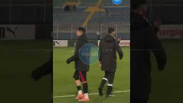 فرحة مكونات الجيش الملكي بعد العودة بالتأهل من مصر 🟤🔴⚫️