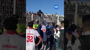لاعبو حسنية أكادير يحيون الجماهير الحاضرة بملعب برشيد بعد الفوز على أولمبيك آسفي ⚽️